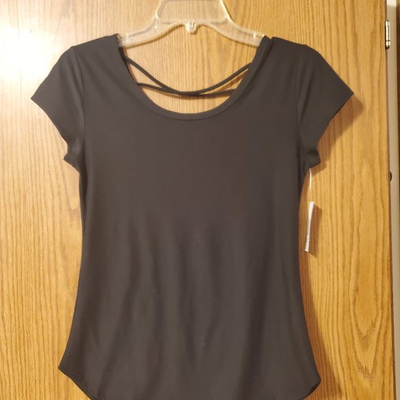 COPY - NWT NO BOUNDARIES TOP black shirt Juniors size large - Picture 1 of 11